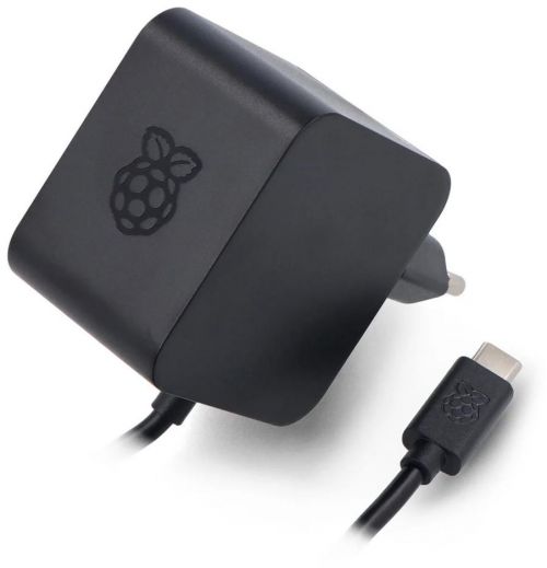 Raspberry Pi 27W USB-C Strømforsyning - Sort