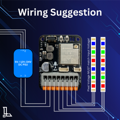 E2-WiFi V3 - WLED Pixel Controller eFuse - Billede 4