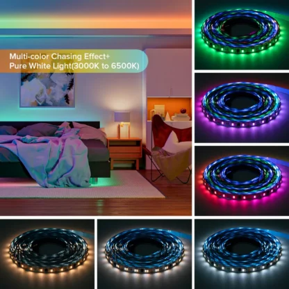 Digital RGB+CCT LED Strip | WS2805 | 60 LED/m | 24V - Billede 4