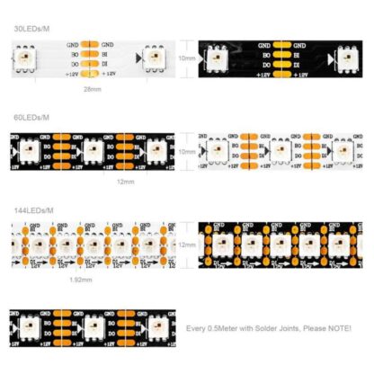 Digital RGB LED Strip | WS2815 | 12V - Billede 3